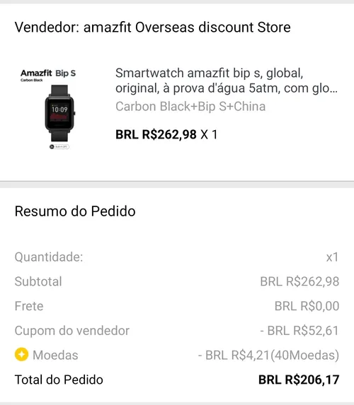 Imagem na descrição da promoção