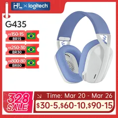 Logitech g435 lightspeed sem fio gaming headset