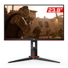 Monitor Gamer AOC 23.8 IPS 144Hz 1ms FHD FreeSync VGA/HDMI/DP, 24G2/BK