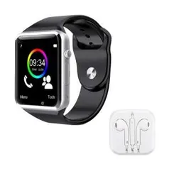 [Ponto Frio] Kit Relógio celular SmartWatch Touch Screen com entrada CHIP e Micro SD + Fone de ouvido por R$ 80