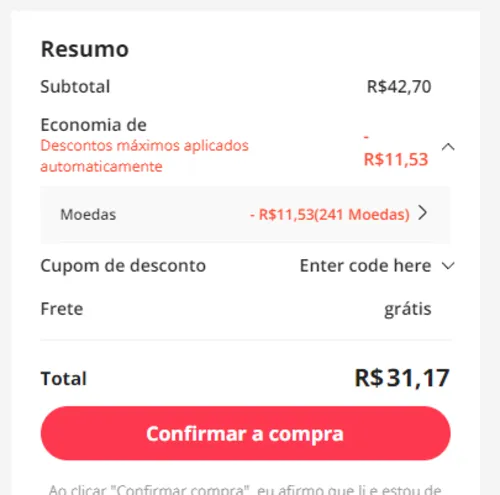 Imagem na descrição da promoção