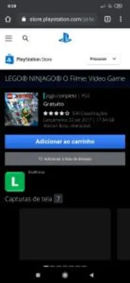 JOGO LEGO® NINJAGO® O Filme: Video Game ( Grátis na PSN )