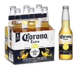 Cerveja Mexicana Corona Garrafa 330ml Com 6 Unidades (4,69 unid)