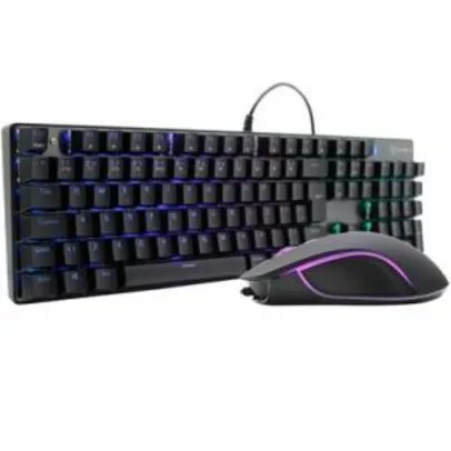 Kit Gamer Husky Teclado Mecânico Outemu Blue e Mouse 2400 DPI com LED