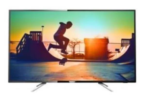 Smart TV LED 50” Ultra HD 4K Philips 50PUG6102 com Conversor Digital 4 HDMI Wi-Fi Pontos Quânticos - R$2.799