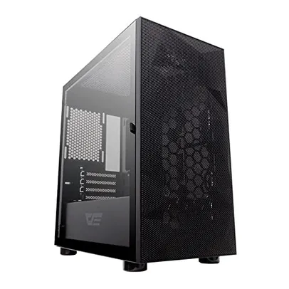 Gabinete Gamer Aigo DarkFlash DLM 21 Mesh Preto Lateral Vidro