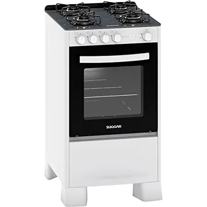 Fogão Neo Cook Mesa de Vidro 4 Bocas Branco - SUGGAR - FGV410BR