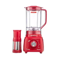 Liquidificador Mondial L99-FR Turbo Power Vermelho 500W com 3 Velocidades - 110V