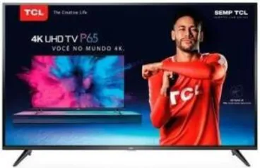 Smart TV LED 65´ UHD 4K TCL, 3 HDMI, 2 USB, Wi-Fi, HDR - 65P65US