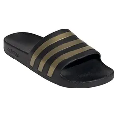 Chinelo Adidas Adilette Aqua Masculino - Preto + Dourado | R$67