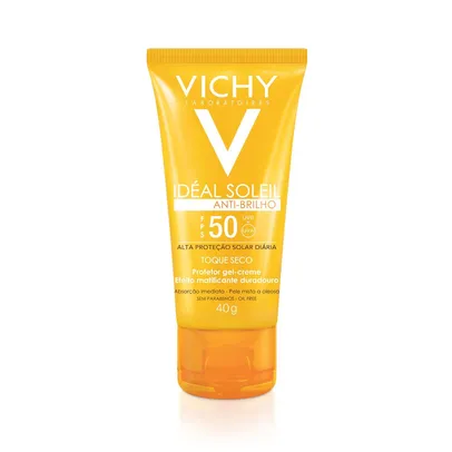 Saindo por R$ 33,82: Protetor solar facial Vichy Idesl Soleil toque seco | R$34 | Pelando