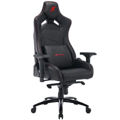 Cadeira Gamer SuperFrame Epic, Reclinável, 4D Preto e Vermelho