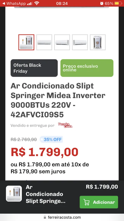 Imagem na descrição da promoção