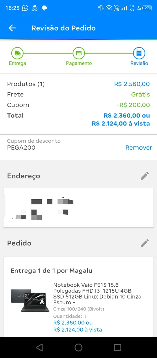 Imagem na descrição da promoção