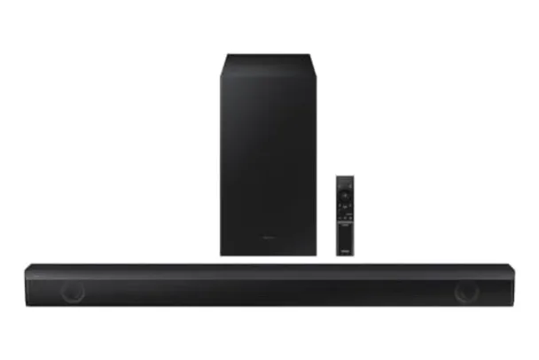 Soundbar Samsung HW-B555, com 2.1 canais, Bluetooth e Subwoofer sem fio Preto