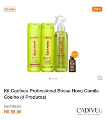 Kit Cadiveu Professional Bossa Nova Camila Coelho (4 Produtos)