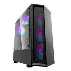 Gabinete Gamer Aigo DarkFlash Melody Preto Lateral Acrilico - R$200