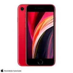 iPhone SE Vermelho, com Tela de 4,7", 4G, 128 GB