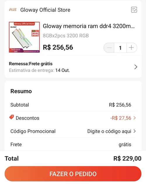 Imagem na descrição da promoção