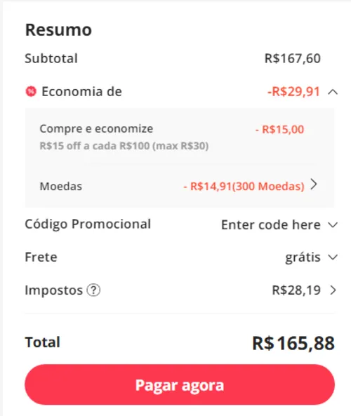 Imagem na descrição da promoção