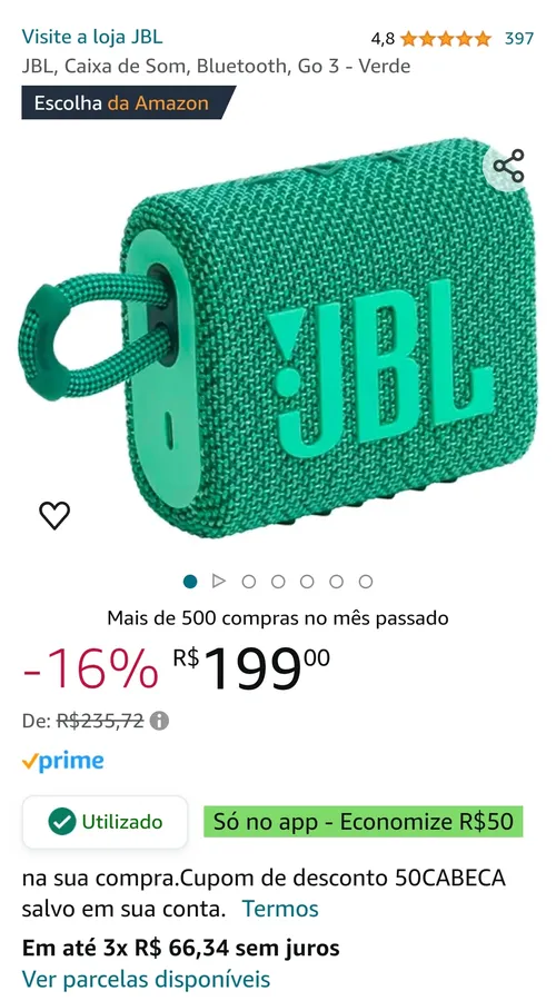 Imagem na descrição da promoção