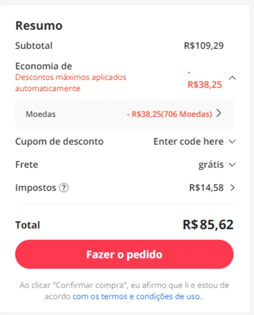 Imagem na descrição da promoção