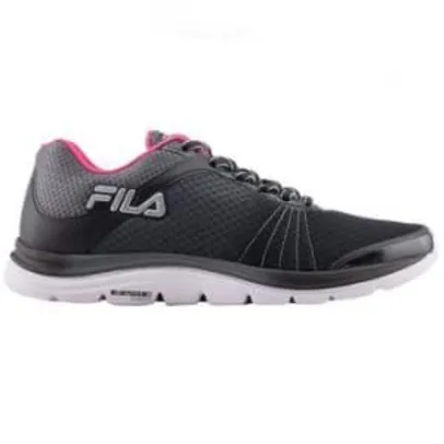 Tênis Feminino Fila Softness Preto e Grafite - R$ 67,90