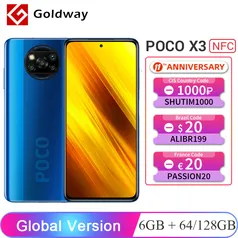 Smartphone POCO X3 NFC 6GB 64GB - Versão Global | R$1.120