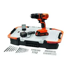 [Prime] Parafusadeira/Furadeira 20V Lítio Ion com 50 Acessórios e Maleta, Black+Decker R$328