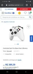 Controle Sem Fio Xbox One S Branco | R$389