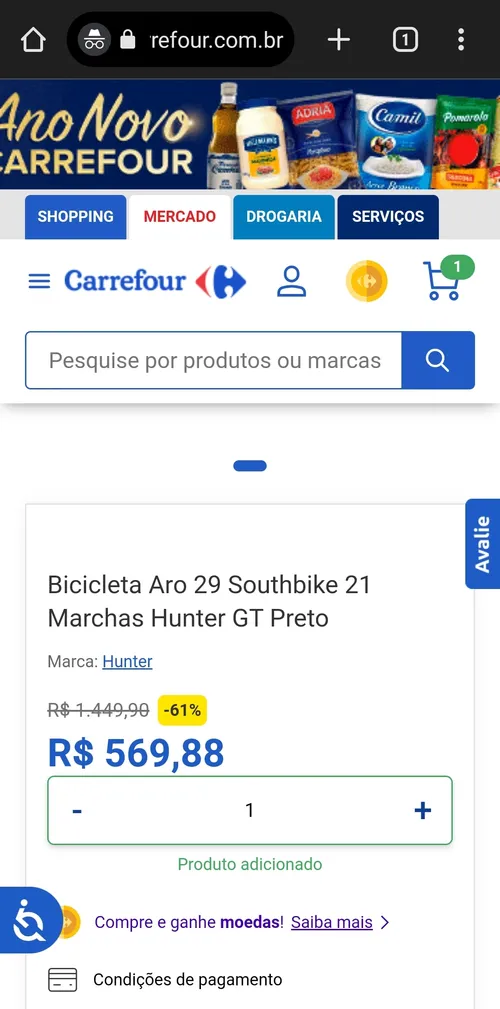 Imagem na descrição da promoção