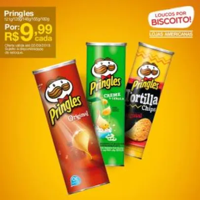 [Americanas - Loja Física] "Batata" Pringles por R$ 9,99