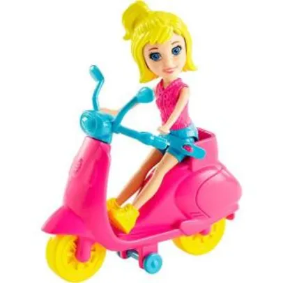 Figura Polly Pocket Scooter Polly Mattel - R$15,00