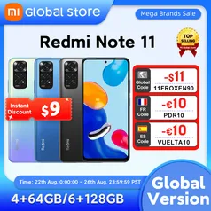 Smartphone Xiaomi Redmi Note 11 4GB 64GB - Versão Global