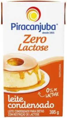 Leite Condensado Zero Lactose Piracanjuba 395g R$3