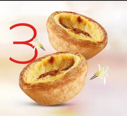 3 Pasteis de nata do habbibs no iFood