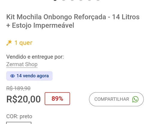 Imagem na descrição da promoção