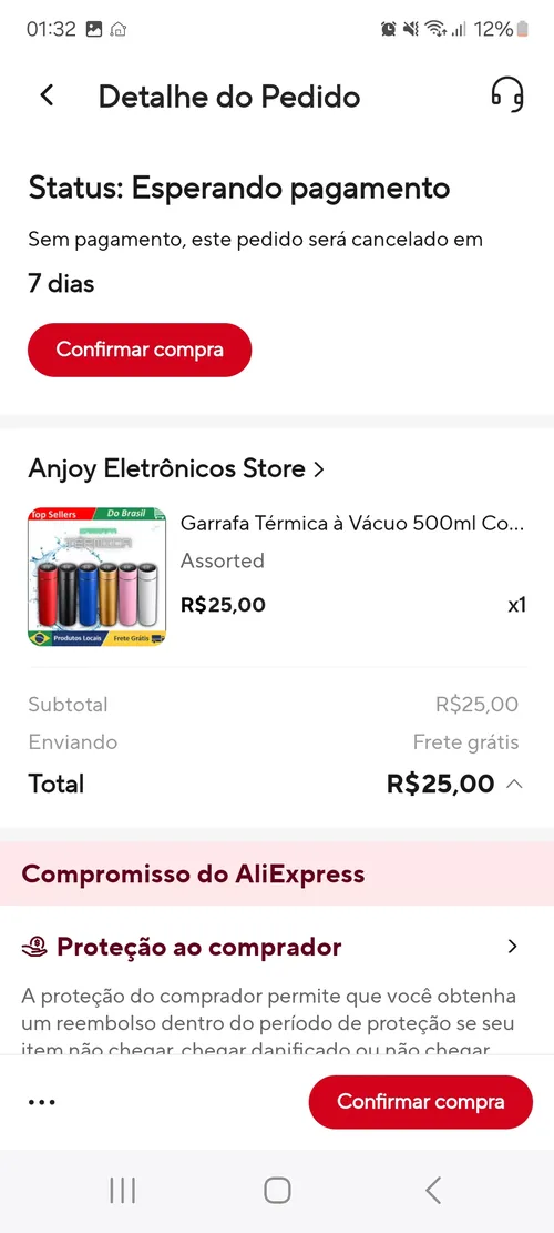 Imagem na descrição da promoção