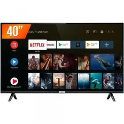 Smart TV LED 40'' Full HD TCL 40S6500S Android OS 2 HDMI 1 USB Wi-Fi R$869
