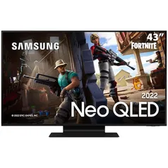 Smart TV 43" Neo QLED 4K Samsung Gaming 43QN90B, Mini Led, Painel até 144hz, Processador com IA, Som