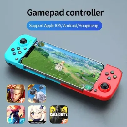 Controle Gamepad para Celular, Bluetooth 5.0, Suporta Apple (ios) e Android & PS4 & Nintendo & PC