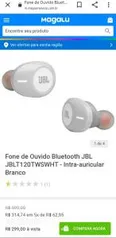 Fone de Ouvido Bluetooth JBL JBLT120TWSWHT | R$299