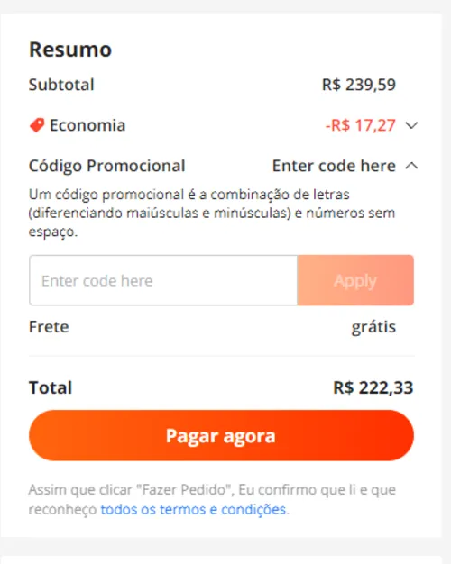 Imagem na descrição da promoção