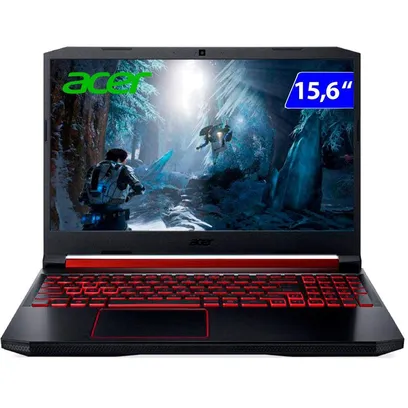 Foto do produto Notebook Gamer Nitro 5 i5 W11 8GB 512GB 15,6 Polegadas Acer - Preto com Vermelho Bvolt