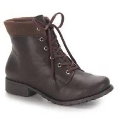 Bota Coturno Feminina Vivaice - Cafe. R$ 79,99