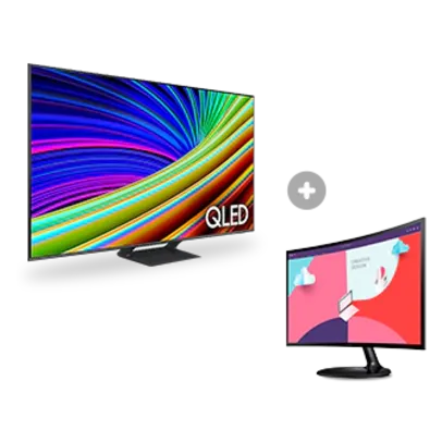 Combo Smart TV QLED 4K 70" 70Q65C + Monitor Samsung S36C 24"