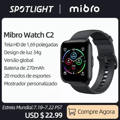 Smartwatch Mibro C2 Versão Global 1,69" HD