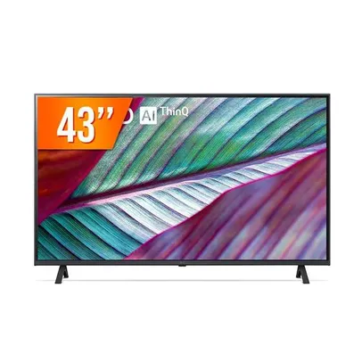 Smart TV LED 43 Ultra HD 4K LG 43UR781C0SA ThinQ AI 3 HDMI 2 USB Wi-Fi Bluetooth HDR10