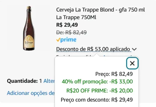 Imagem na descrição da promoção