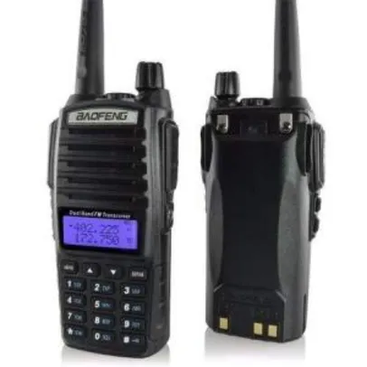 Rádio Ht Comunicador Baofeng Dual Band Uv-82 Rádio Fm | R$94